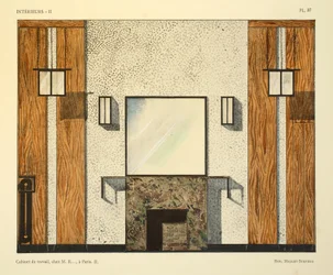Cabinet de travail II, chez M. R., à Paris, illustration de 